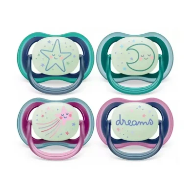 Afbeelding van Avent Ultra Air Nighttime 2 Orthodontische Fopspenen 6 18 Maanden (Kleur : Blauw)