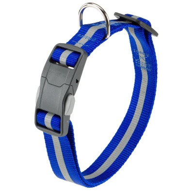 Afbeelding van Adori Klikhalsband Reflex Blauw&amp;Reflecterend Hondenhalsband 36 56X2.0 cm