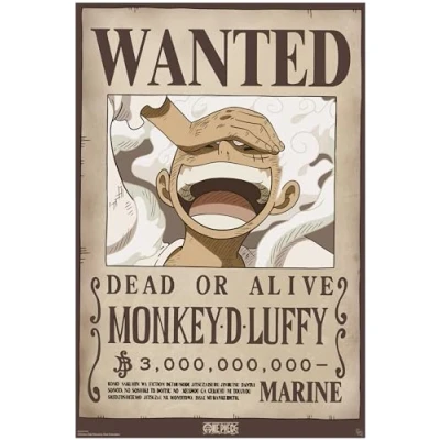 Afbeelding van Poster One Piece Wanted Luffy Wano 61x91,5cm
