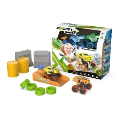 Afbeelding van Pack booster Duo: 2 kleine frictieauto&#039;s, 1 + accessoires EXOST SMASH Vanaf 5 jaar