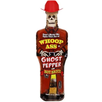 Afbeelding van WHOOP Premium Cowboy Ghost Peper saus Probeer als je durft! Perfect gastronomisch cadeau voor fans van hete