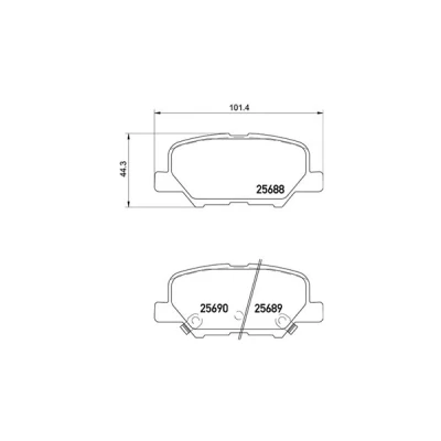 Afbeelding van MAGNETI MARELLI 363700461111 Remblokkenset Met akoestische slijtagewaarschuwing MITSUBISHI: OUTLANDER 3, ASX Off Road, MAZDA: 6 Estate