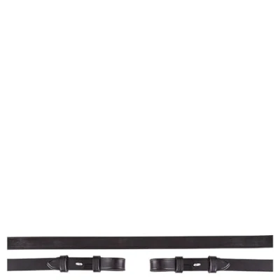 Afbeelding van BR Teugel Dressuur Leer 16mm Blind Zwart/Zilver Full