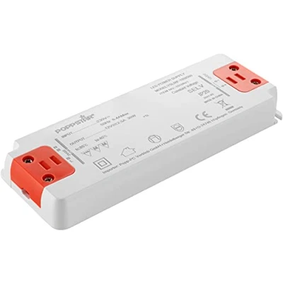 Afbeelding van Poppstar Slim Trafo 12 V (voor 0,3 tot 30 watt leds) Ultra Vlakke LED transformator 230 AC / DC 2,5 A