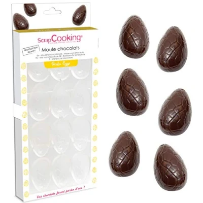 Image de Moule à œufs en chocolat Scrapcooking Transparent Plastique
