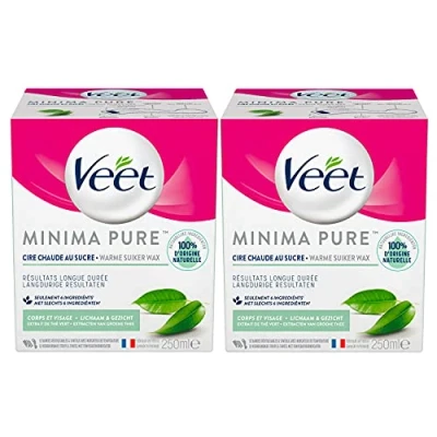 Afbeelding van Veet Warme Wax Orientaalse Ontharings Minima Groene Thee 250 ml