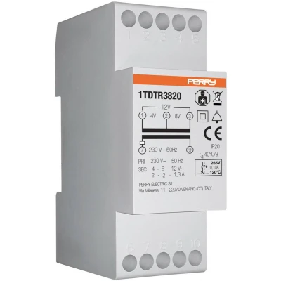 Afbeelding van Wallair 1TDTR3820 Beltransformator 4 V, 8 12 V 2 A