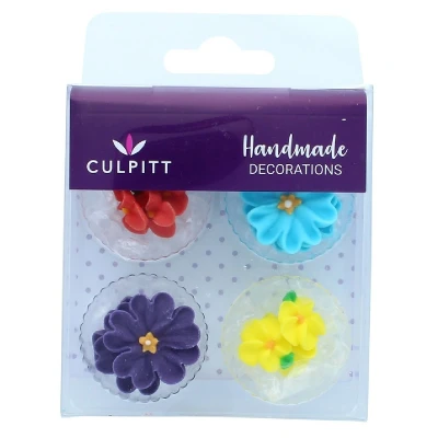 Afbeelding van Culpitt Suikerdecoratie Madeliefjes Assortiment Gekleurd 14s