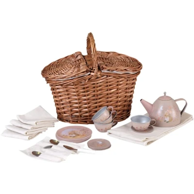 Afbeelding van Egmont toys theeservies in rieten mand muis