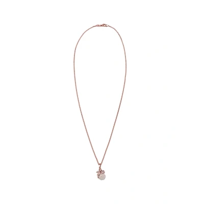 Afbeelding van Elli Talisman Engel Kristalle Ketting, Dames, Maat: 45, Rosa