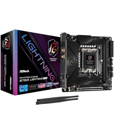 Afbeelding van ASRock B760I Lightning WiFi Mini ITX Socket LGA1700 Intel B760 DDR4 Ethernet 2.5Gbps