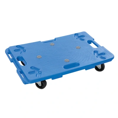 Afbeelding van Silverline In elkaar grijpende en vergrendelende plastic platformtrolley 100 kg