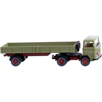 Afbeelding van Wiking 051003 H0 Vrachtwagen Mercedes Benz Prittenzadeltrein, tekengroen