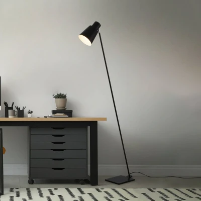 Afbeelding van BRILONER EKKO Staande lamp, 127 cm, 1x E27, max. 10W, zwart