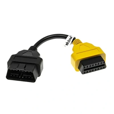 Afbeelding van vhbw OBD2 adapterkabel voor OBD diagnoseapparaat, geschikt alle modellen van Alfa Romeo, Fiat, Lancia, met 16 polige aansluiting.