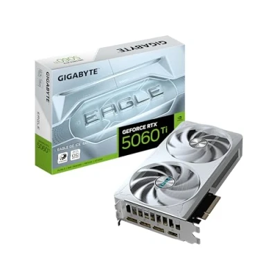 Afbeelding van Gigabyte GeForce RTX 5060 Ti EAGLE OC ICE 16G grafische kaart 16 GB GDDR7, 128 bits, PCI E 5.0, Core Clock 2617 MHz, 3 x DisplayPort, 1 HDMI, GV N506TEAGLEOC 16GD