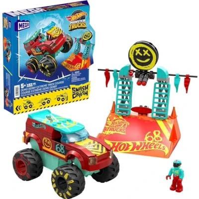 Afbeelding van MEGA Hot Wheels Verpletteren en Vermorzelen Demo Derby Extreme Stuntbaan Bouwspeelgoed