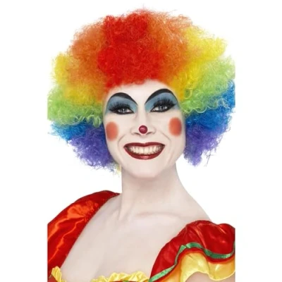 Afbeelding van Smiffys Pruik Afro Regenboog