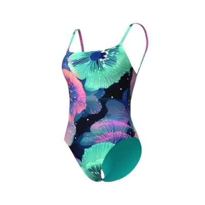 Afbeelding van Arena Womens Water Prints Swimsuit Badpak, Dames, Maat: Small, Sea floor