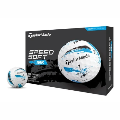 Afbeelding van TaylorMade SpeedSoft Ink Golfballen 2024 Blauw 12 Stuks