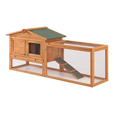 Afbeelding van Konijnenhok Oberursel 68x156x52 cm houtkleurig