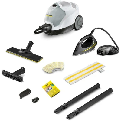 Afbeelding van Kärcher SC 4 EasyFix Iron stoomreiniger, stoomdruk: 3,5 bar, opwarmtijd: min, vermogen 2000 W, oppervlaktevermogen: 100 m², 2 tank systeem: 0,5 l + 0,8 l, borstel