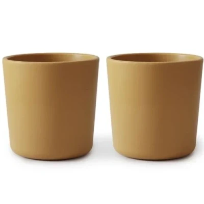 Afbeelding van Mushie kinderbekers mustard 2st