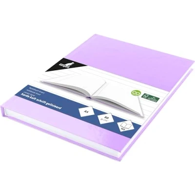 Afbeelding van Kangaro schrift A5 lijn 160 pagina&#039;s 80 grams harde kaft pastel violet K 5385