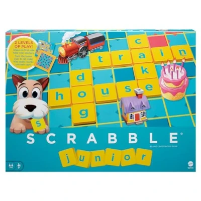 Afbeelding van Mattel Games Y9671 Scrabble Junior (Dutch) woordspel voor kinderen vanaf 5 jaar