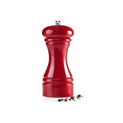 Afbeelding van Ibili Pepermolen hout rood 20 cm Keramische molen