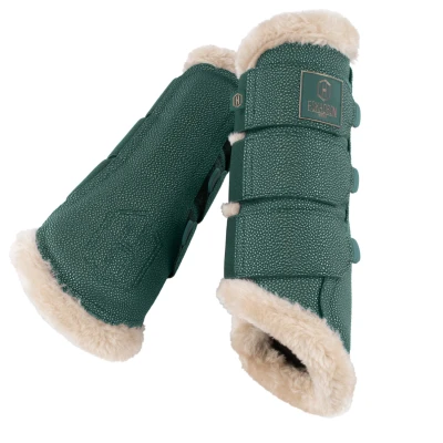 Image de Eskadron Dressage Boots Heritage Stingray Faux Fur Almond