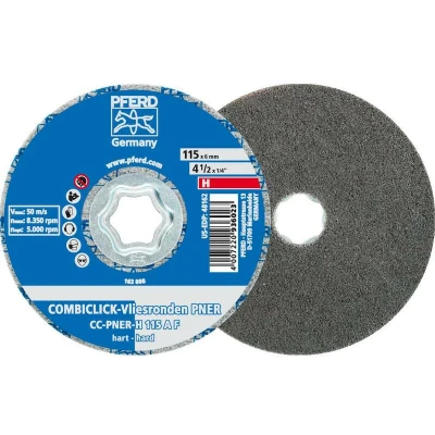 Afbeelding van PFERD 42002182 COMBICLICK geperste vliesschijf CC PNER Ø 115 mm hard A, fijn voor finish