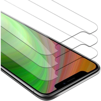 Afbeelding van Cadorabo 3x Screenprotector geschikt voor Apple iPhone XR Beschermende Pantser Film in KRISTALHELDER Getemperd (Tempered) Display beschermend glas 9H hardheid met 3D Touch