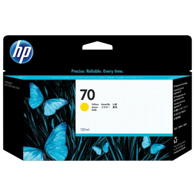 Afbeelding van HP 70 (C9454A) Inktcartridge Geel