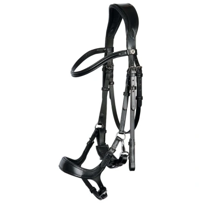 Afbeelding van Harry&#039;s Horse Hoofdstel Release Aansnoerneusriem Cob Zwart