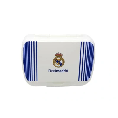 Afbeelding van CyP Brands Real Madrid broodtrommel, lunchbox, wit, officieel product