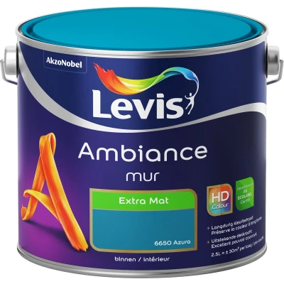 Afbeelding van Levis Ambiance muurverf extra mat 2,5l azura