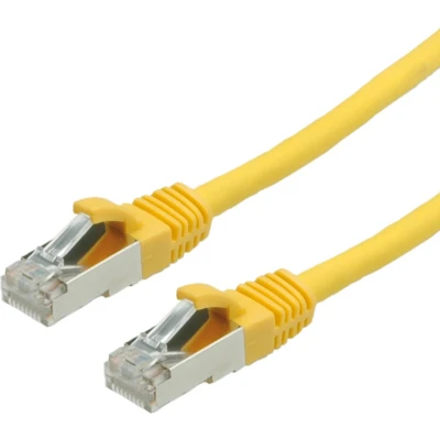 Afbeelding van VALUE Patchkabel Cat.6 (Class E) S/FTP (PiMF), LS0H, geel, 1 m