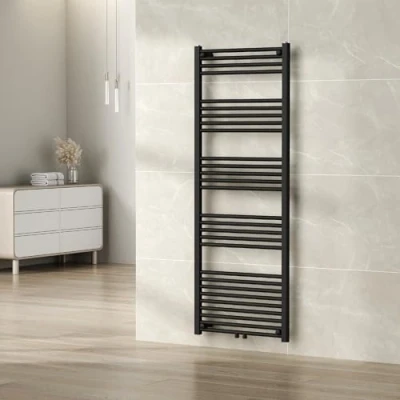 Afbeelding van Handdoekradiator Voss 160x60x3 cm zwart