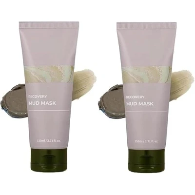 Afbeelding van 2 stuks Relief Mud Mask Deep Cleansing &amp; Hydrating, Recovery Mask, Korean Clay Face voor Poriën, Oil Control Moisturizing, Gentle Facial alle huidtypes