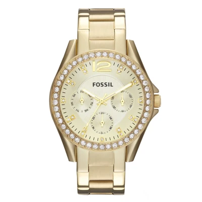 Afbeelding van Fossil dames Riley horloge ES3203 in de kleur Goud