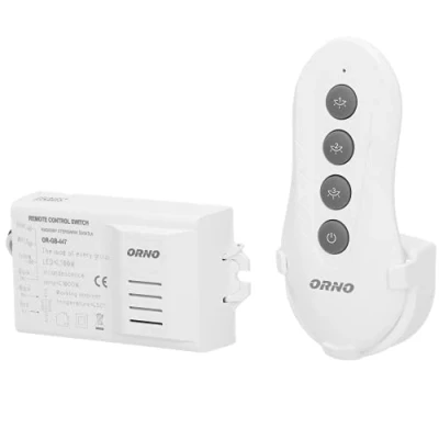 Afbeelding van ORNO GB 447 Verlichtingsset met afstandsbediening, draadloos, 3 kanalen, bereik 30 m (met afstandsbediening)