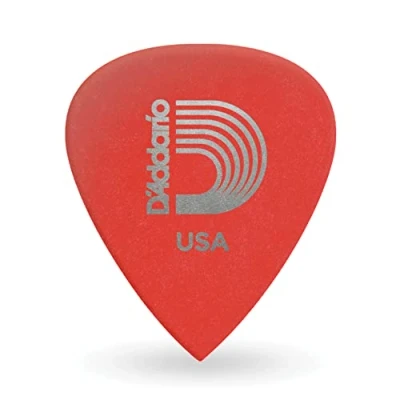 Image de D&#039;Addario 6DRD1 10 Pack de médiators .50mm Duralin Precision Medium Rouge