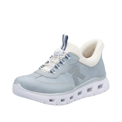 Afbeelding van Rieker lage damesschoenen M6071 12 blauw