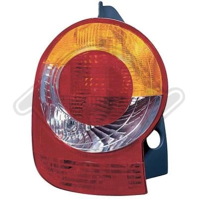 Afbeelding van DIEDERICHS 4405090 Achterlicht rechts P21/5W, R5W Rood RENAULT: Modus / Grand
