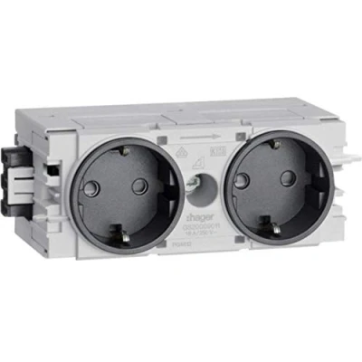 Afbeelding van Hager GS20009011 Kabelgoot Insteekmodule (b x h d) 120 50 61 mm Grafietzwart (RAL 9011) 1 stuk(s)