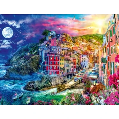 Image de Puzzle 2000 pièces Ravensburger Cinque Terre colorées