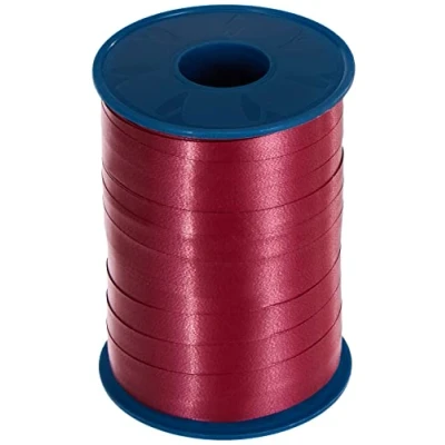 Afbeelding van Krullint 10mm x 250 meter kleur rood bordeaux 018