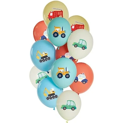 Image de Jeu de ballons Car Party 33cm 12 pièces
