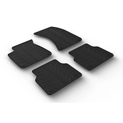 Afbeelding van Rubbermatten passend voor Audi A8 (4H) 2010 2017 (T profiel 4 delig montageclips)